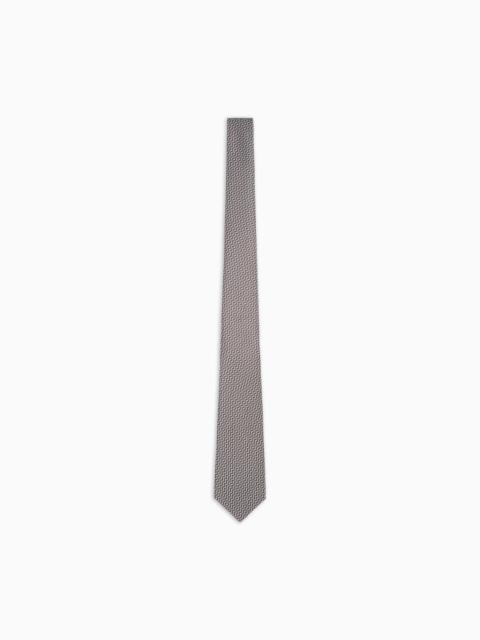 GIORGIO ARMANI PRINTED SILK TIE