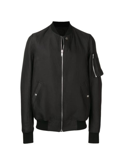 Rick Owens bomber jacket with rib collar