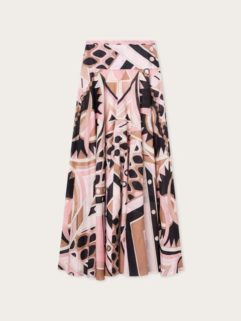 PUCCI VIVARA PRINT COTTON SKIRT