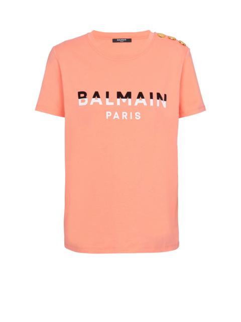 Balmain Flocked Balmain Paris T-Shirt