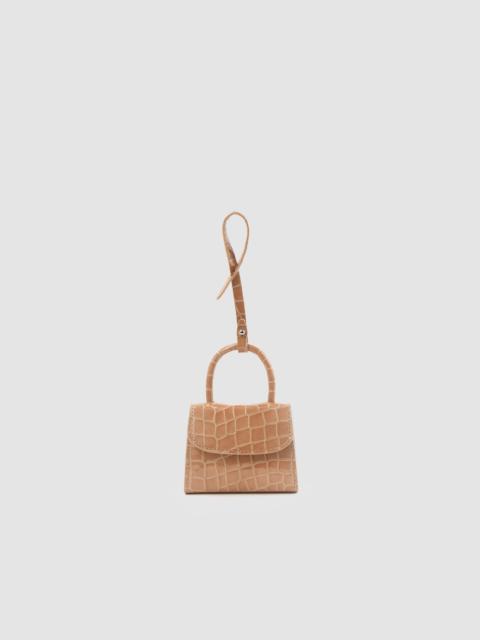 BY FAR Mini Mini Croco Embossed Charm
