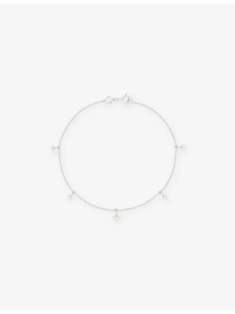 ASTRID & MIYU Cosmic Star 14ct White-Gold Charm Bracelet