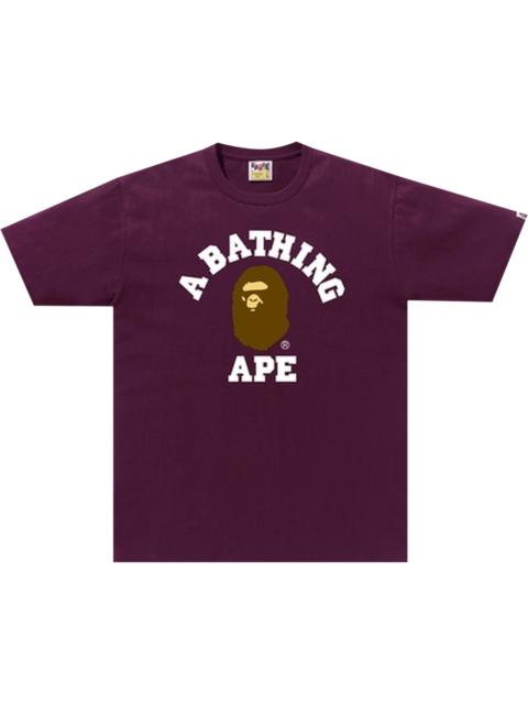 A BATHING APE® BAPE Online Exclusive College Tee 'Purple'