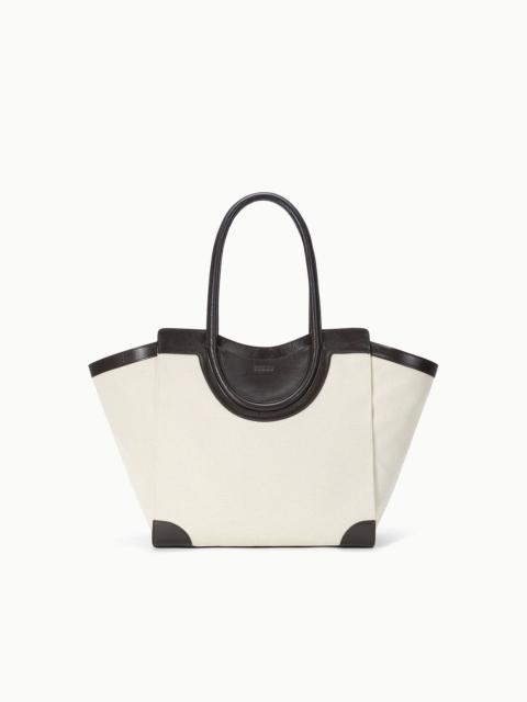 STAUD STAUD MAUDE TOTE BAG NATURAL ESPRESSO