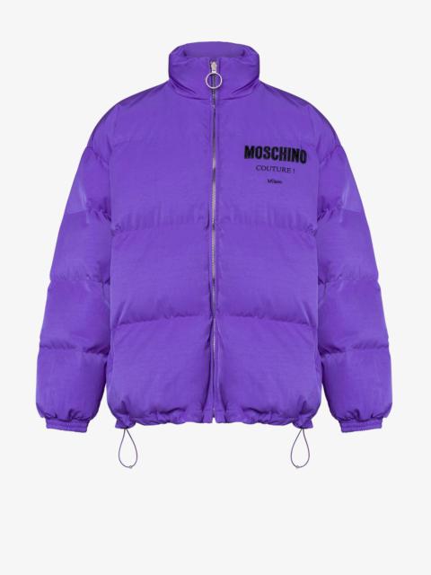 Moschino VINYL MOSCHINO COUTURE TECHNICAL NYLON DOWN JACKET