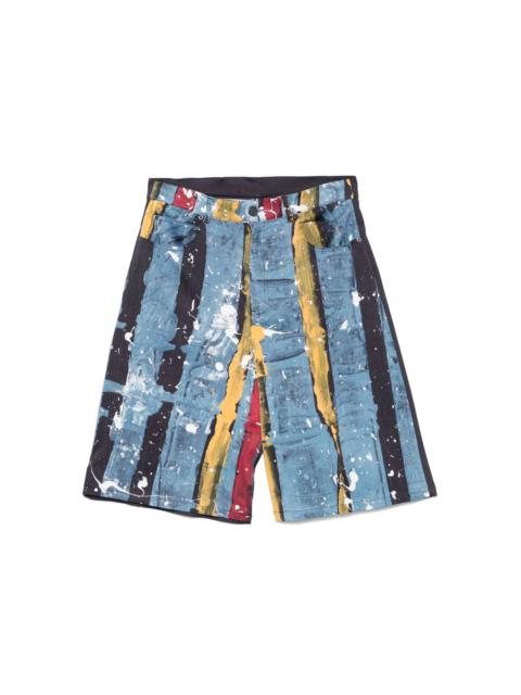 CHARLES JEFFREY LOVERBOY striped shorts
