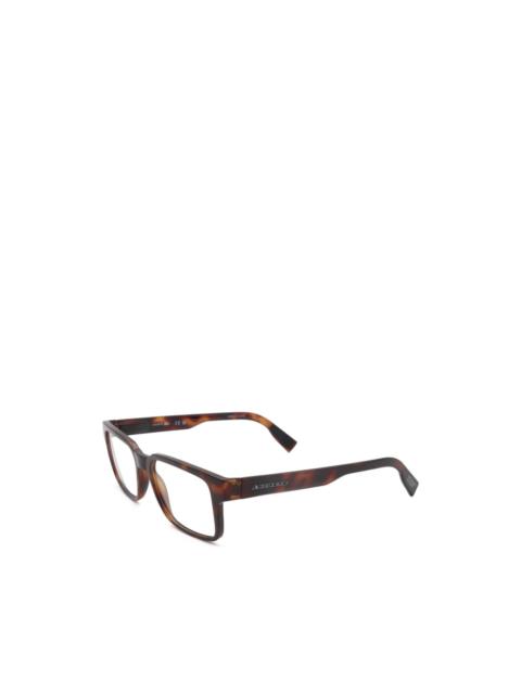 LACOSTE tortoiseshell-effect rectangle-frame glasses