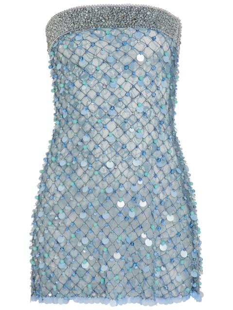 ROBERTA EINER Roberta Einer Embellished Lace Mini Dress