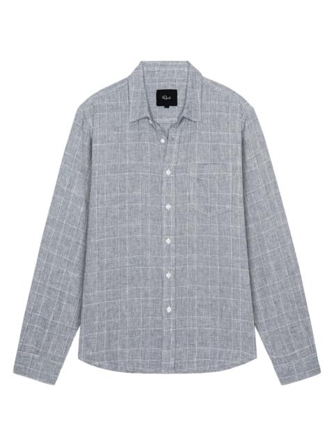Rails Men's Gracy Plaid Linen-Cotton Shirt - Navy White
