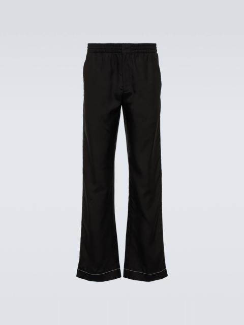 Prada Silk straight pants
