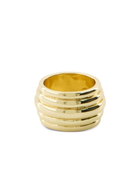 ANINE BING ribbed gold ring