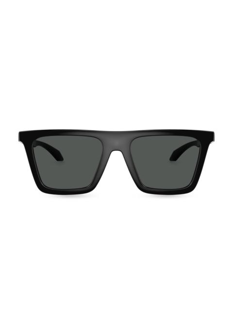 VERSACE Men's 53MM Square Sunglasses - Black Dark Grey