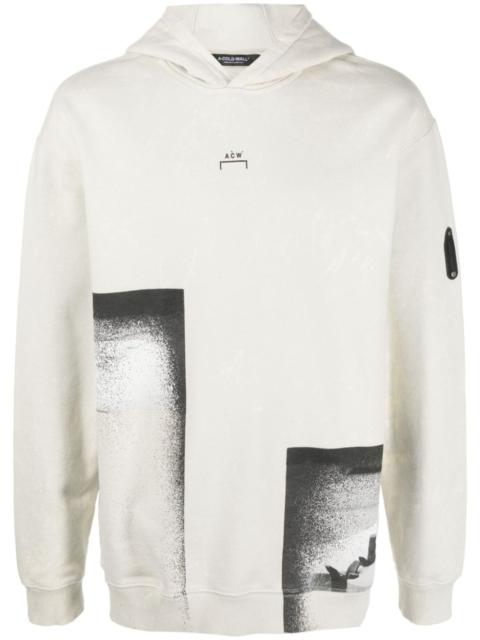 A-COLD-WALL* Bouchards graphic-print cotton hoodie