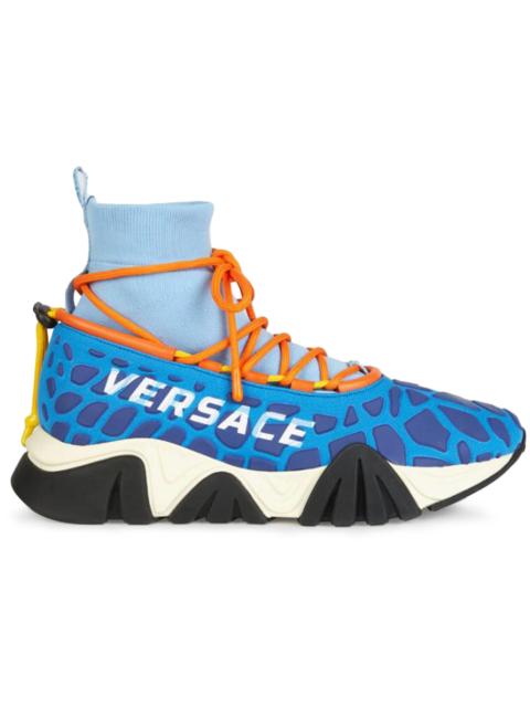 VERSACE Versace Squalo Knit High Drawstring Blue