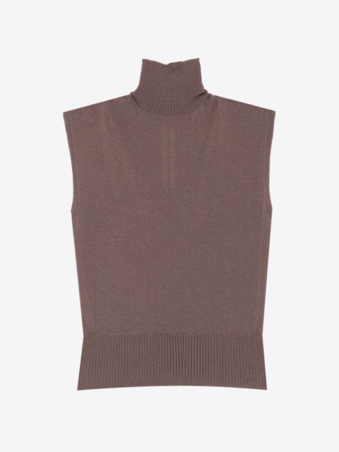 Rick Owens turtle-neck sleeveless top