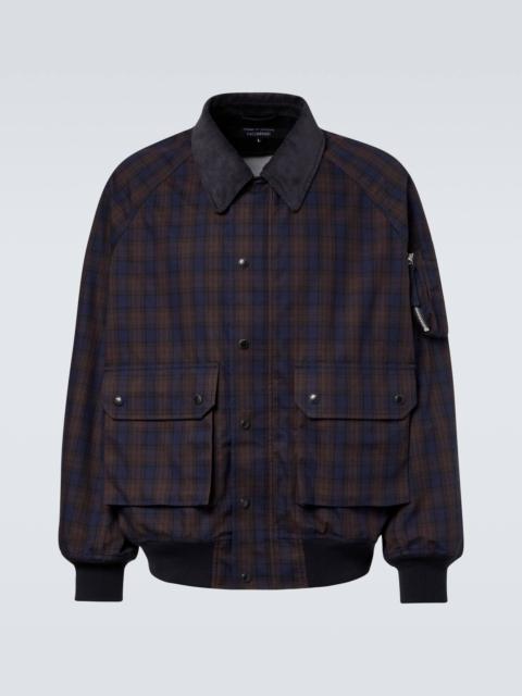Comme des Garçons Homme Checked cotton blouson
