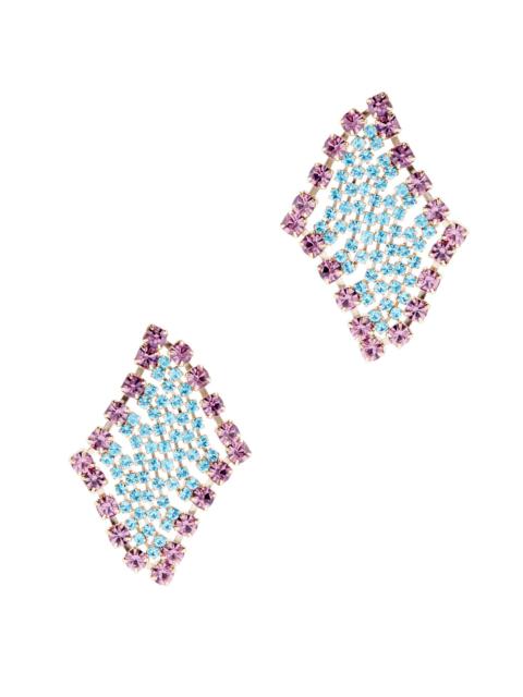 Rosantica Patchwork crystal-embellished drop earrings