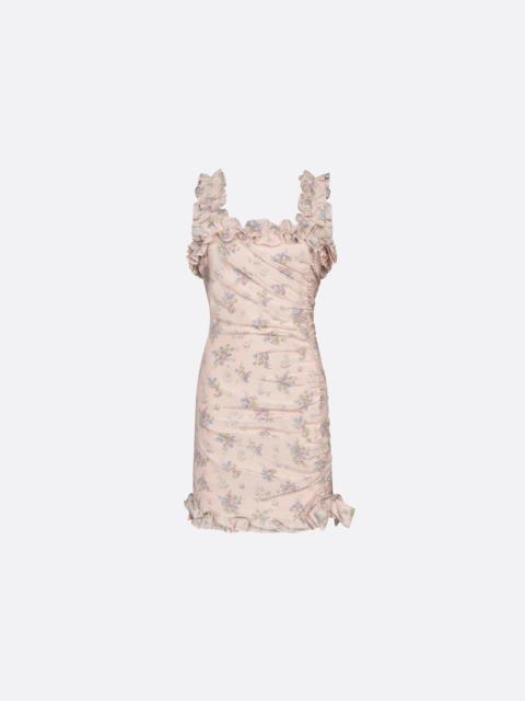 Alessandra Rich MINI DRESS WITH RUFFLES