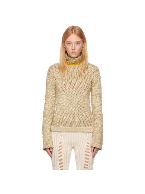 ISA BOULDER Beige Armour Sweater