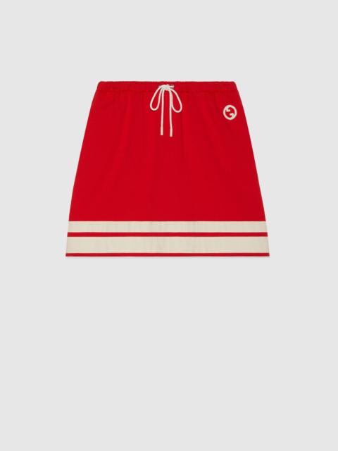 GUCCI Jersey skirt with Round Interlocking G