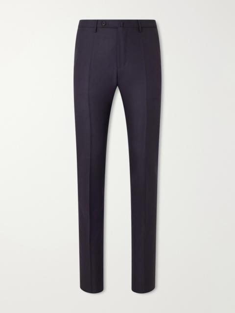 SLOWEAR Incotex Straight-Leg Wool-Canvas Trousers