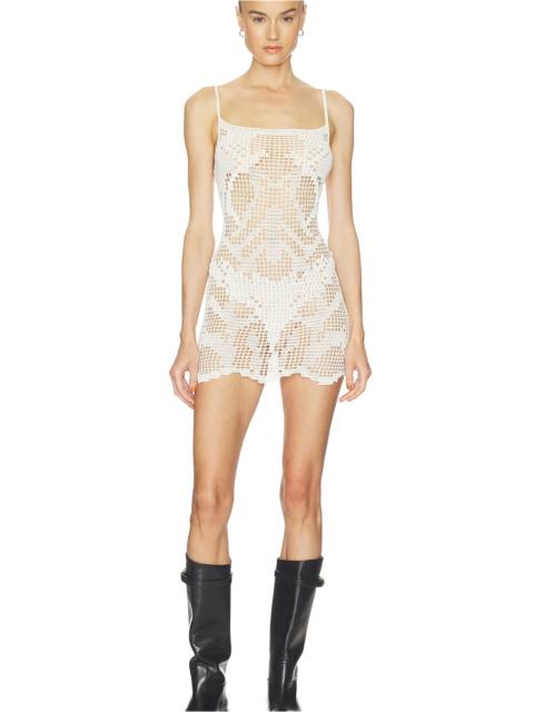 HAELO Crochet Mini Slip Dress