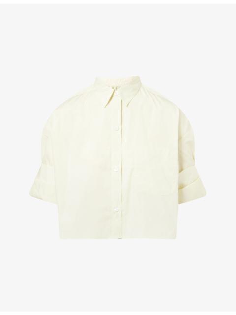TWP Next Ex Cropped Cotton Shirt