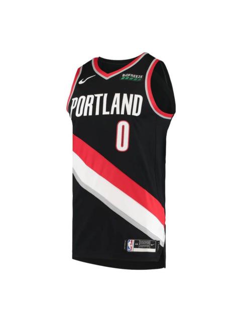 Nike Nike x NBA Portland Trail Blazers Jerseys 'Damian Lillard 0' AV2696-010