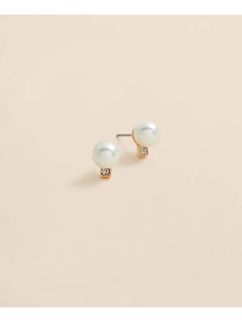 Brooks Brothers Faux Pearl Stud Earrings
