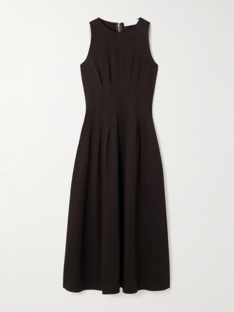 Proenza Schouler Bronwyn Pleated Twill Midi Dress