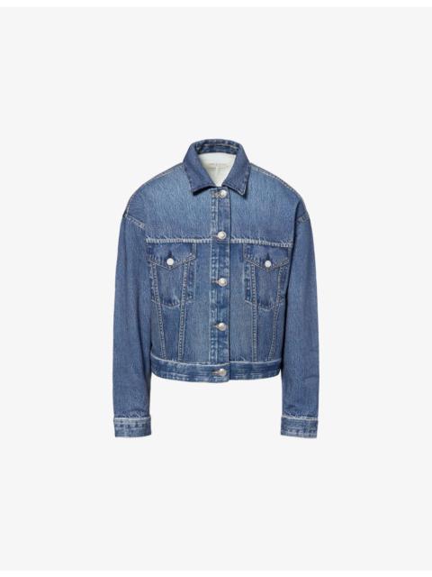 rag & bone Miramar Trucker Featherweight Stretch-Denim Jacket