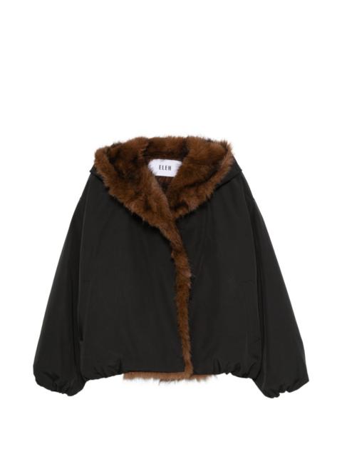 ELEH faux-fur trim hooded jacket