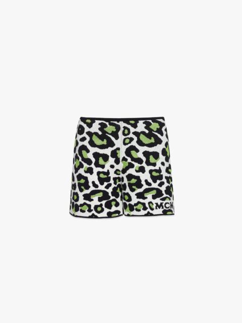 MCM Leopard Jacquard Shorts