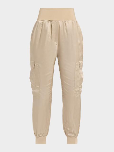 Cinq à Sept Tous Les Jours Giles Satin Jogger Pants