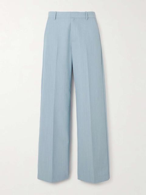 ST. AGNI Carter pleated recycled twill wide-leg pants