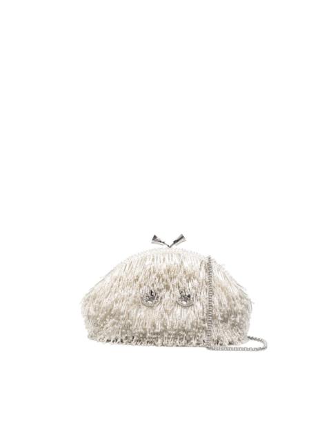 Anya Hindmarch beaded-embellished clutch bag