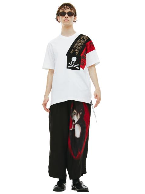 MASTERMIND WORLD WHITE T-SHIRT WITH PATCHES