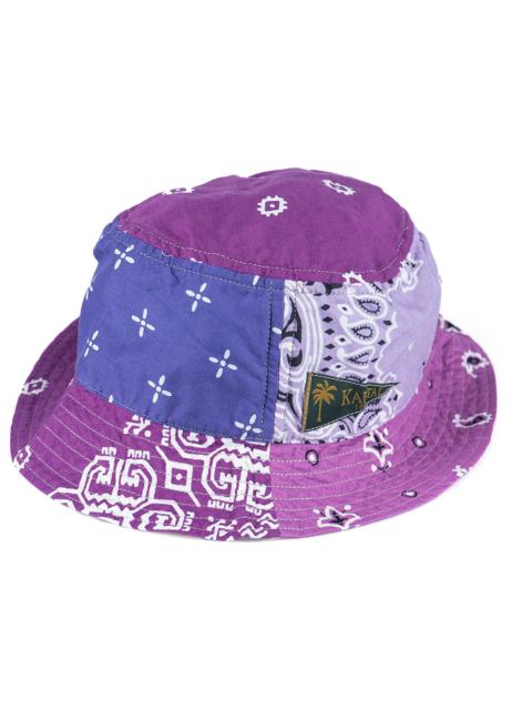 Kapital Kapital Bandana Patchwork Short Brim Bucket Hat Light Purple