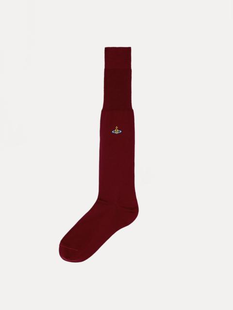 Vivienne Westwood UNI COLOUR PLAIN KNEE HIGH SOCKS