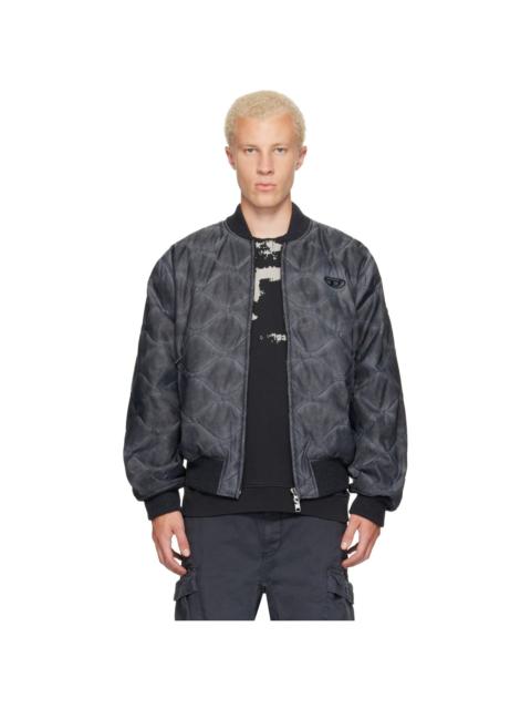 Diesel Gray J-Type Bomber Jacket