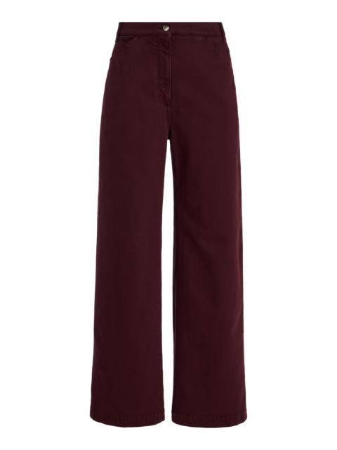 Another Tomorrow Denim Carpenter Pants purple