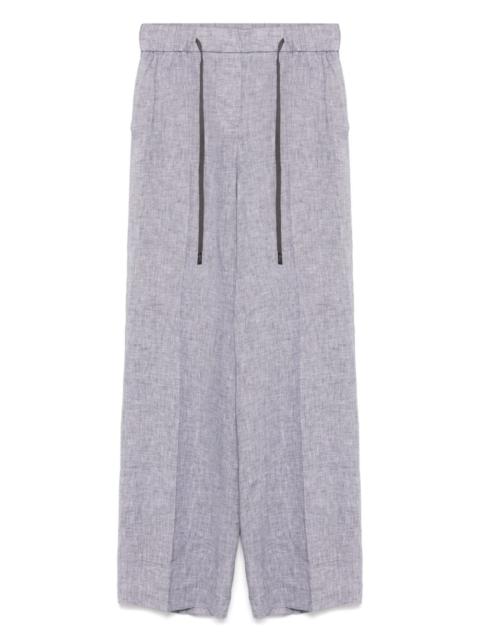 PESERICO mélange trousers