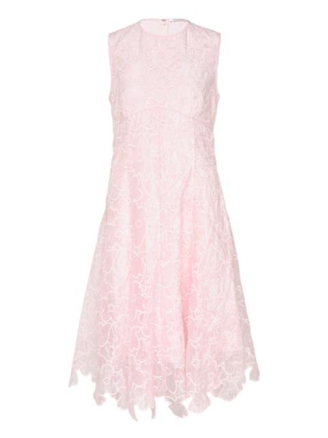 CECILIE BAHNSEN Coranita Embroidered Midi Dress