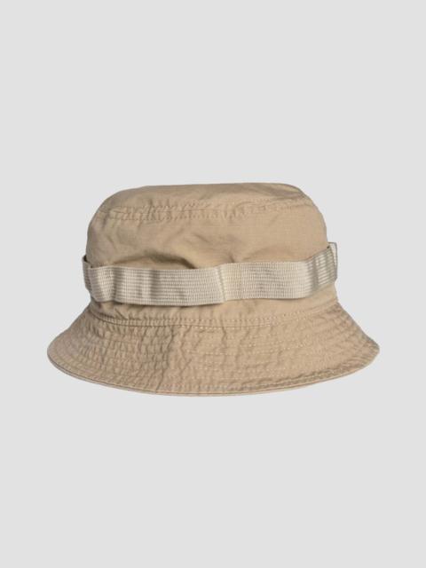 Nigel Cabourn Nam Bucket Hat (Cotton Ripstop) in Tan