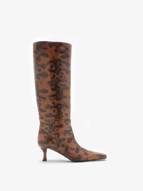 Proenza Schouler Trap Boots in Embossed Python