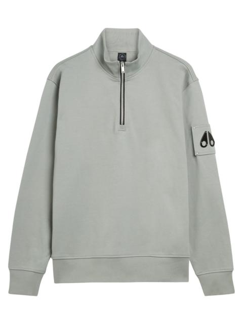 MOOSE KNUCKLES Moose Knuckles Hartsfield Half-zip Cotton Sweatshirt
