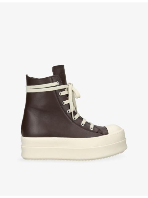 Rick Owens Ramone Bumper High Leather Trainers