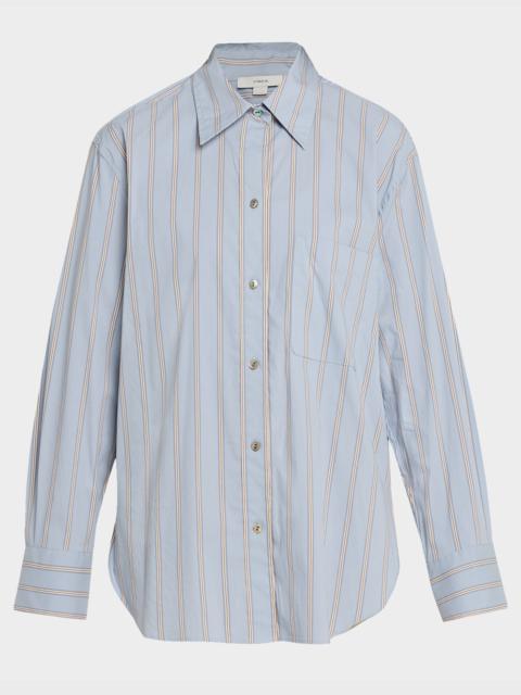 Vince Stripe Button-Front Shirt