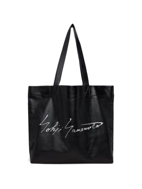Yohji Yamamoto Black Signature L Tote