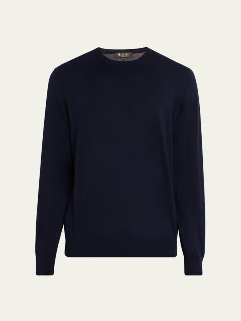 Loro Piana Men's Cotton Crewneck Sweater